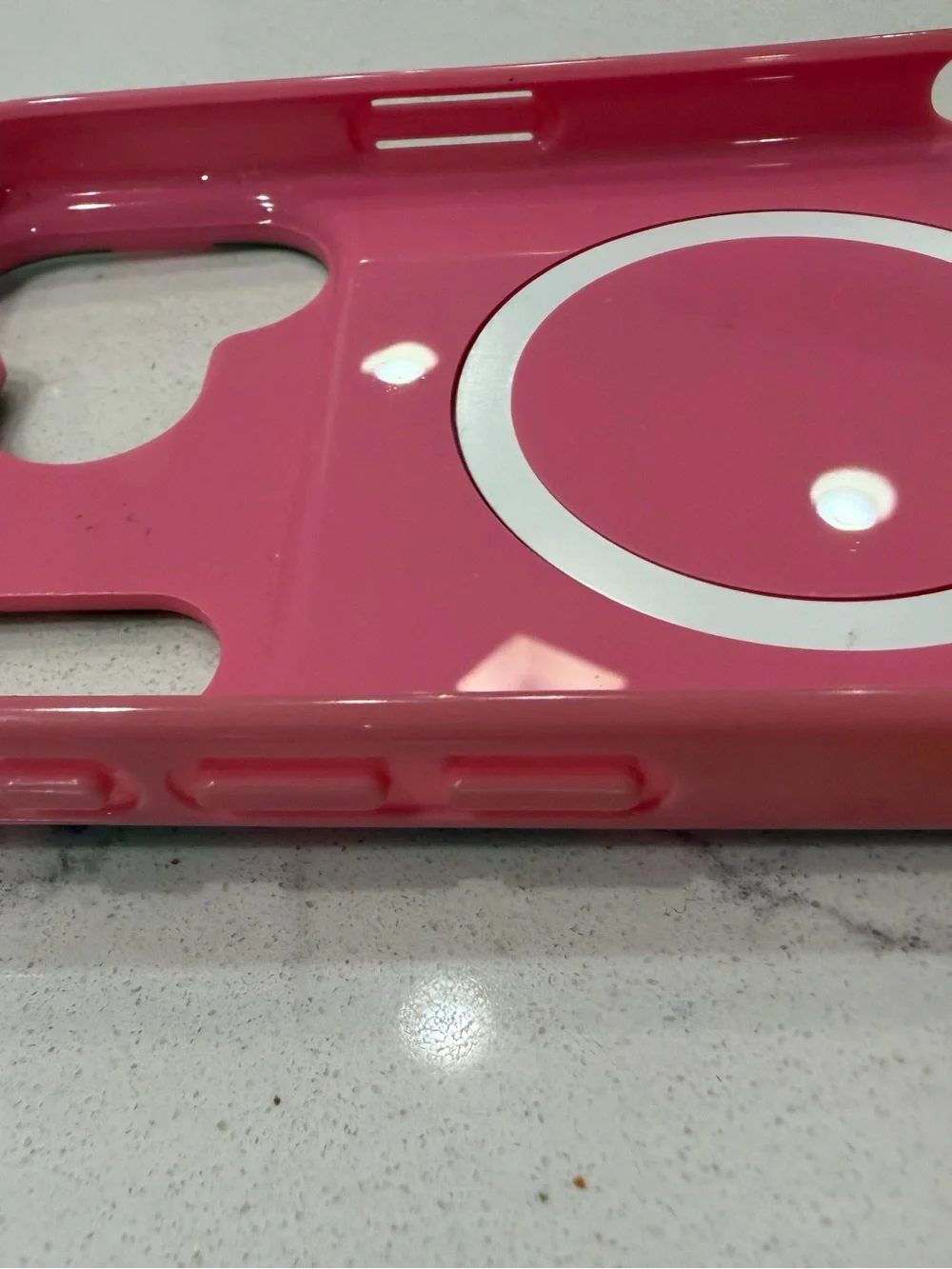 Kate Spade New York green and pink polka dot case for the iPhone 17 Pro Max